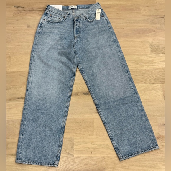 NEW AGOLDE 28 V-Waist High-Rise Straight Baggy Jeans Anthropologie
Faded Denim - Picture 6 of 15